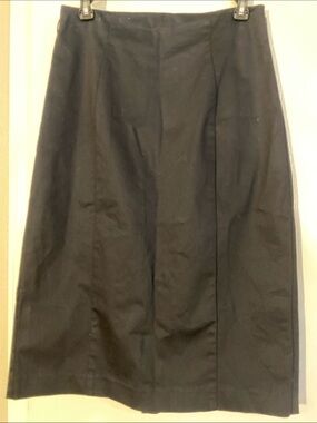 Worthington Black Midi Skirt with A-Line Panels
